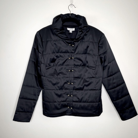 St John Sport By Marie Gray Vintage Rolled Collar Quilted Jacket designer - Picture 1 of 10